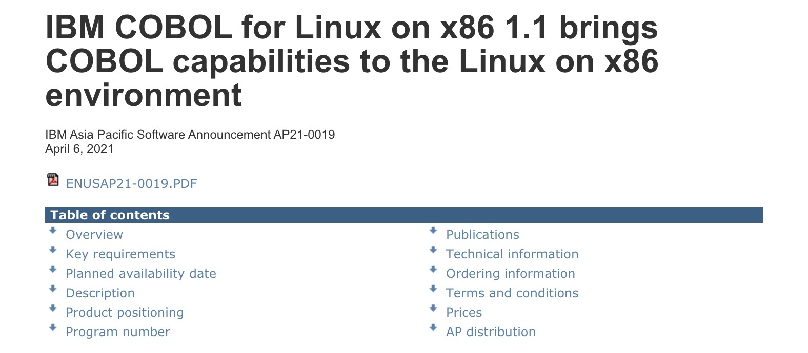 [討論] COBOL for Linux on x86