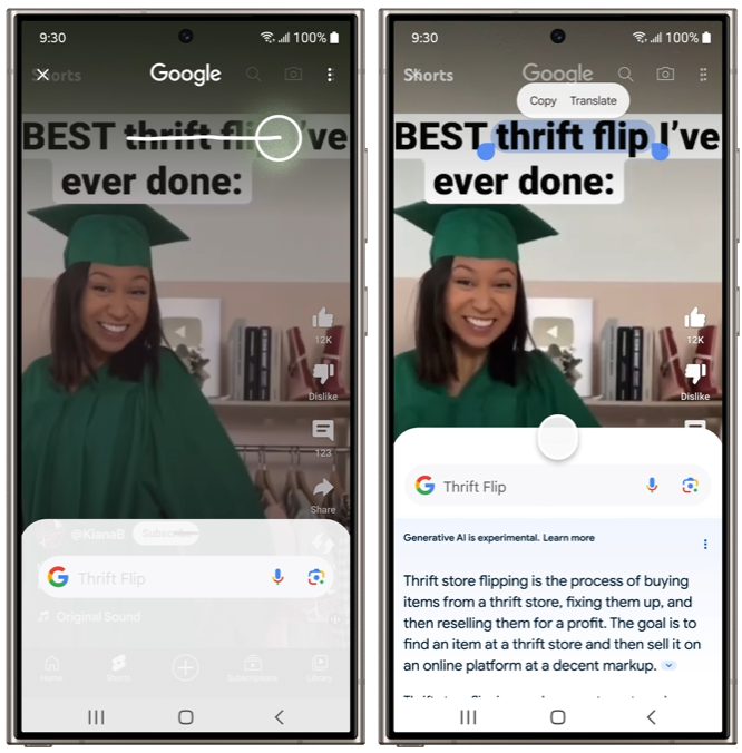 Google為Android推出Circle to Search，手指觸控就能搜尋