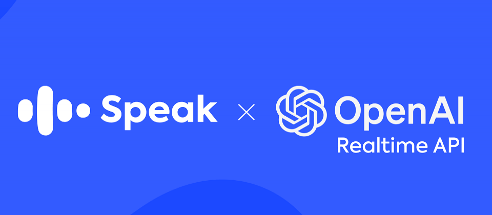 Speak 宣布與 OpenAI 進行合作,使用其全新 Realtime API 並與 Speak 的學習引擎結合,提供多種場景中的沉浸式、逼真的語言練習體驗。