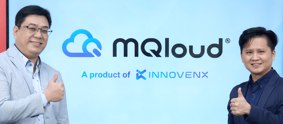 (左起) Innovenx MQloud技術長張家榮及棋苓總經理黃昭棋