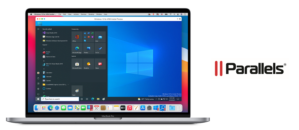 mac m1 parallels windows10
