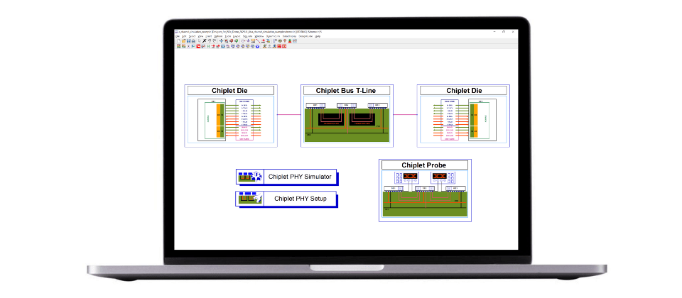 Chiplet PHY Designer 為工程師提供直觀且整合的小晶片系統分析環境。