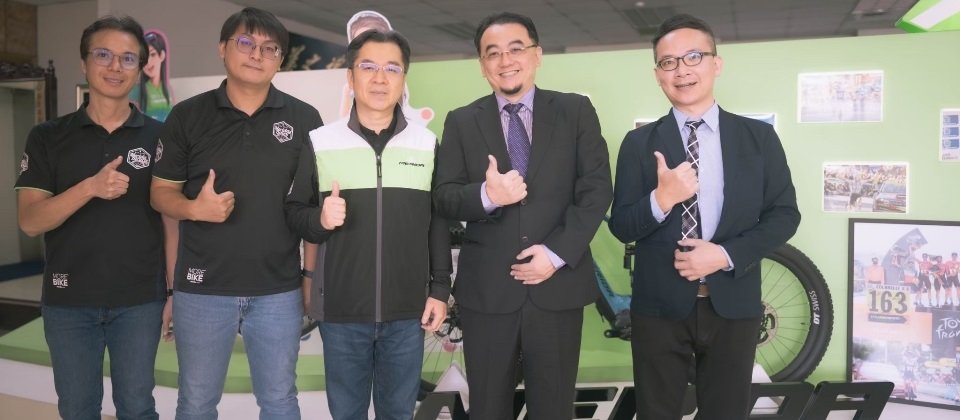 左起:美利達工業資訊課長潘怡凱、美利達工業人事課長張壬銪、美利達工業管理本部副總經理劉明根、英特內軟體公關長丁文喻、英特內軟體客戶成功經理林晉綸