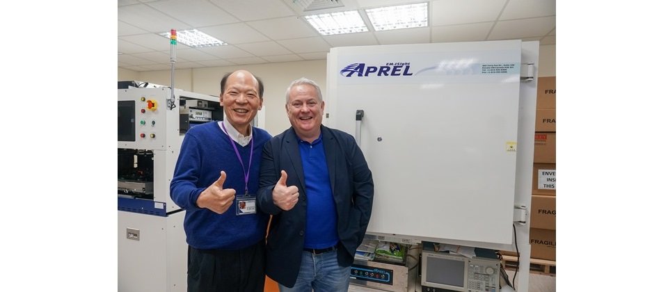筑波科技行銷副總許棟材 Tony Hsu、APREL首席執行官 Stuart Nicol