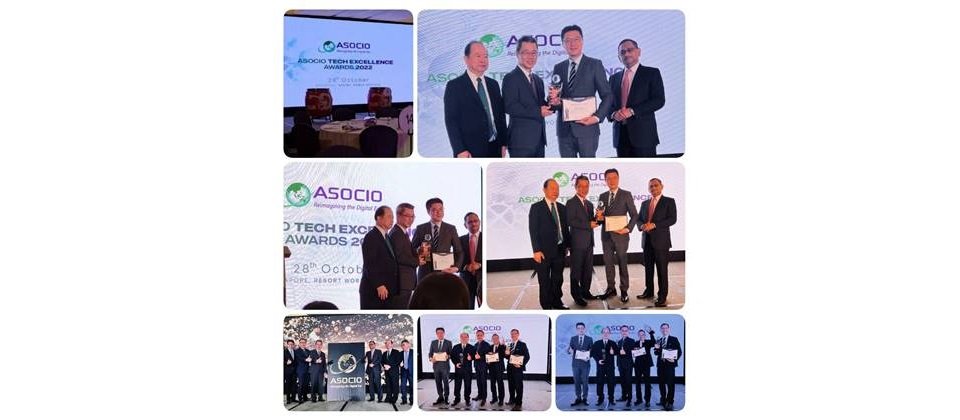 大世科榮獲 2022 ASOCIO亞太資通訊科技應用獎 - ESG永續獎(ASOCIO 2022 ICT Award - Environmental,Social and Governance Award)肯定,大世科 游明德協理出席代表領獎 。