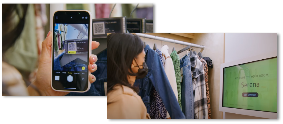 根據Amazon的介紹,Amazon Style看似為一家專門展示與試穿的店面,將根據流行趨勢與電子商務平臺上的消費者經驗,於實體店面提供數百種品牌的服飾與配件,消費者在店內只要透過Amazon Shopping行動程式掃描商品的條碼,就能馬上得知它的尺寸、顏色與評價等詳細資訊,還可點選是否要試穿或直接送到結帳櫃臺。(圖片來源/Amazon)