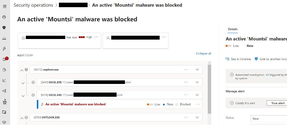 Office 365整合了AMSI(Antimalware Scan Interface)以防範VBA惡意巨集,這讓攻擊者轉向XLM巨集,用它來呼叫Win32 API執行shell指令,包括Trickbot、Zloader和Ursnif背後的網路罪犯,現在微軟宣布AMSI也能阻擋以XLM寫成的惡意巨集(如圖所示)。(圖片來源/微軟)