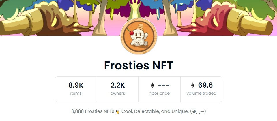 根據《Protocol》報導,Frosties受害者計畫利用新的合約來包裝這些NFT以重建社群,也在OpenSea設立了一個Frosties專區,但重新包裝過後的Frosties NFT定價只有0.03個以太幣(94美元),遠低於Frosties公開鑄幣期間,每個NFT約130美元以太幣的售價。