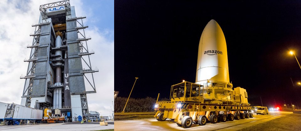 Amazon衛星連網系統Project Kuiper將和United Launch Alliance合作第一次衛星載送任務,預定4月9日升空,一旦準備就緒,Project Kuiper就可為地表提供高速連網服務。(圖片來源/United Launch Alliance (ULA) )