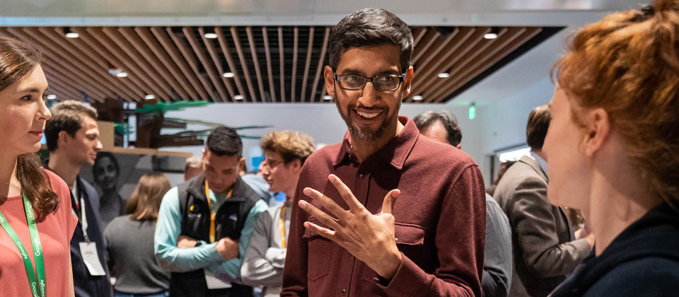 Google暨Alphabet執行長Sundar Pichai(圖片來源/Sundar Pichai (@sundarpichai) |Twitter,https://twitter.com/sundarpichai/status/1228160697202135040)