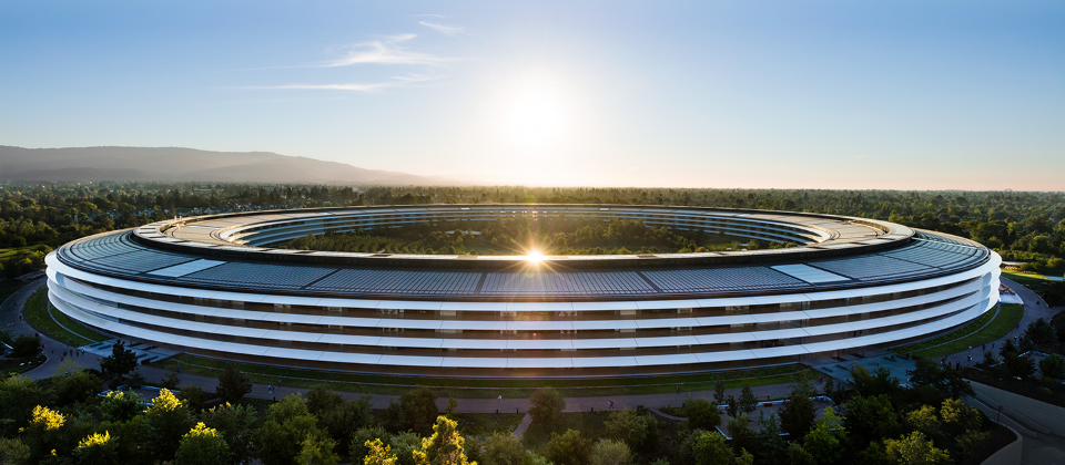 蘋果總部Apple park示意圖,圖片來源/蘋果