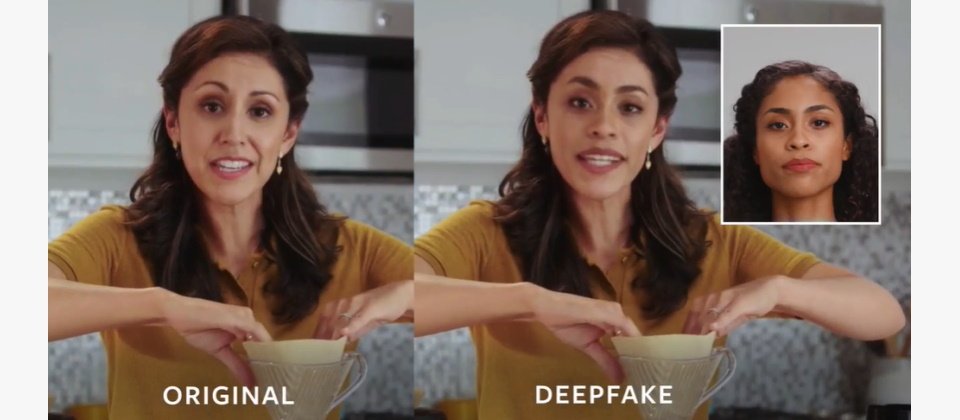 Deepfake技術示意圖,圖片來源/Meta