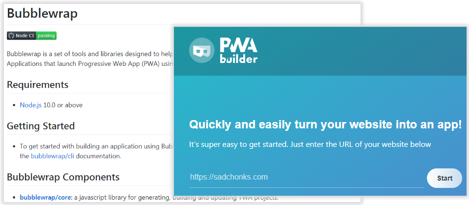微軟和Google原本各自推廣Progress Web App(PWA)。Google開發出名為Bubblewrap的指令行應用程式,讓開發人員只要安裝Node.js,無需完整Android SDK,即可將PWA網站打包成Play Store上的Android App。另一方面微軟則提供並開源PWA開發及發布工具PWABuilder.com。今年稍早,微軟則和Google合作,讓PWABuilder使用Bubblewrap為底層。雙方現在進一步推出兩項新功能。其中之一是透過PWABuilder支援網頁捷徑;在pwabuilder.com打包的Google Play Store PWA將完整支援捷徑,這些捷徑會整合到Windows例如開始功能表或工作列、Android主頁上,方便用戶開啟。(圖片來源/微軟)