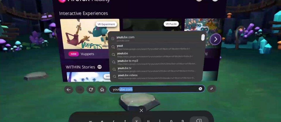 Firefox Reality成為HTC VIVE的預設瀏覽器