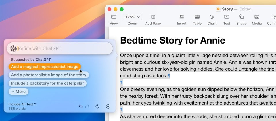 xAI及X公司認為,在AI領域落後的蘋果,使出聯合OpenAI阻止競爭對手的手段,讓ChatGPT整合到iOS,成為iPhone上唯一AI聊天機器人,使得用戶即使偏好更創新的技術如xAI的Grok也無法使用。(圖片來源/蘋果)