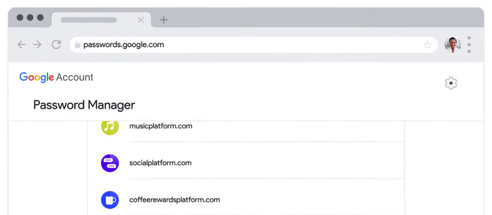 Google宣布將Password Checkup整合進Google帳戶中的密碼管理員(https://passwords.google.com/)。一如之前外掛的形式,當它偵測到使用者的用戶帳號和密碼包含在40多億筆外洩資料中,就會發出通知。(圖片來源/Google)