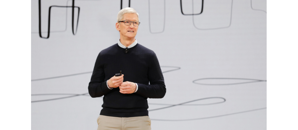 蘋果執行長Tim Cook,圖片來源/蘋果(https://www.apple.com/newsroom/2018/03/apples-chicago-events-highlight-creativity-in-education/)