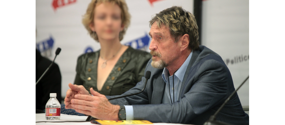 John McAfee,Photo by Gage Skidmore on https://www.flickr.com/photos/gageskidmore/ (CC BY-SA 2.0)