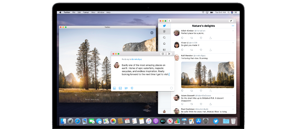 新一代macOS Catalina作業系統,提供Catalyst專案,讓開發人員能輕易把iPad程式移植到macOS Catalina上。(圖片來源/蘋果)