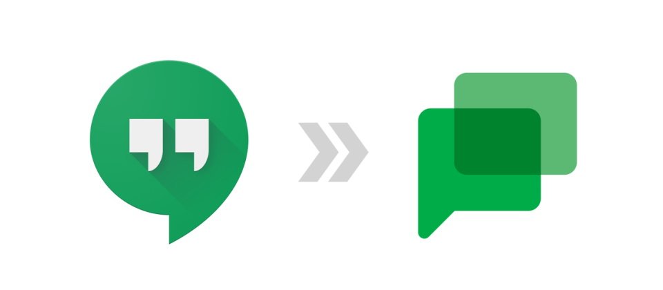 Google正式關閉文字、影音聊天App Google Hangouts,既有用戶必須升級到Web版Chat、Gmail中的Chat,或是安裝Chat App。(圖片來源/Google)
