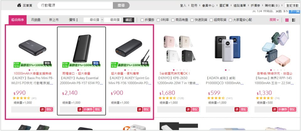Momo RMN是即時競價廣告商業模式。近月,Momo電商網站的搜尋頁面開始可以看到因應顧客輸入內容而即時呈現的廣告。