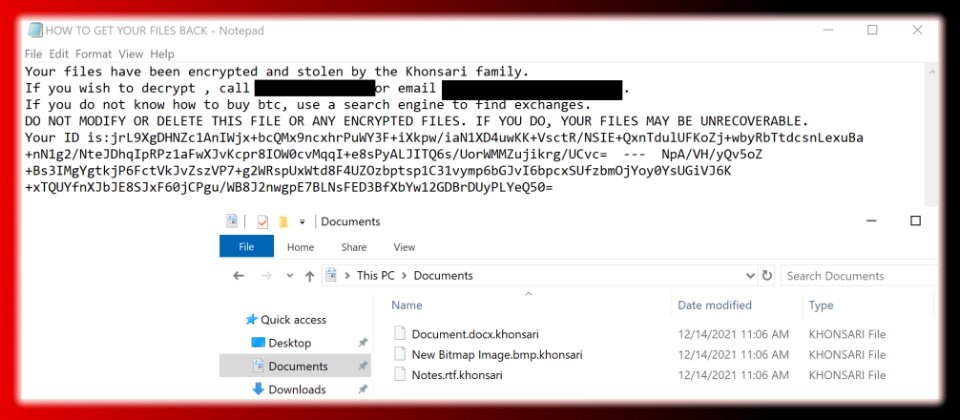 勒索軟體Khonsari示意,圖片來源/Cado Security