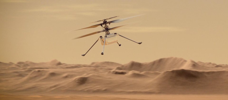 美國太空總署(NASA)用以探索火星的機智號(Ingenuity)直升機。Photo credit:NASA/JPL-Caltech