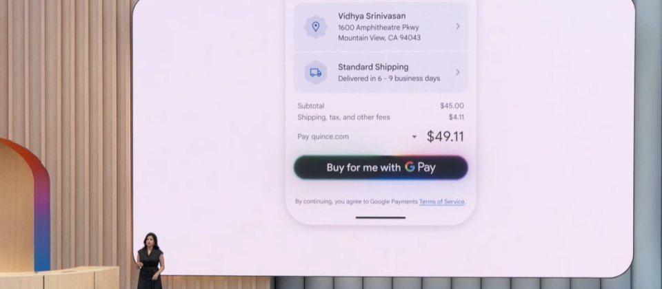 Google新的搜尋AI模式,提供全新的AI購物體驗, AI代理可以幫真人顧客挑選產品,比較規格,追蹤價格,甚至授權後執行下單和付款的行為。(圖片來源/Google)