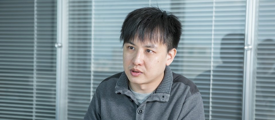 CloudMosa工程師蔡秉諺表示,對於想要接觸WebAssembly的網頁開發者,目前的主流方式還是要仰賴Emscripten。(攝影/洪政偉)