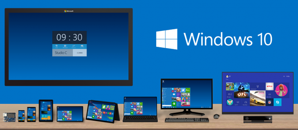微軟Windows 10強調單一平臺跨多種裝置,提供使用者一致性的使用經驗,也將提供單一應用程式開發平臺,開發者只需要開發一次,就可以將服務部署至多種裝置。另外,使用者熟悉的開始功能表也回歸桌面。