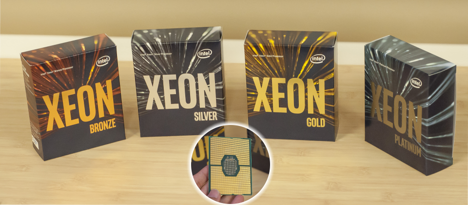 英特爾近日正式針對旗下Intel Xeon Scalable processors系列推出第一代Xeon處理器可擴充產品,能比E5 v4系列處理效能提升達65%,並且在產品劃分上,也有了全新變革,不再沿用既有E5和E7的產品命名方式,而是改採4級制,改用白金、金、銀、銅等級來區分。(圖片來源/iThome))