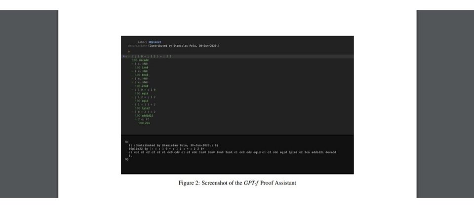 OpenAI發表自動定理證明器GPT-f,採Transformer架構,由自動證明器和證明助手組成,能以Metamath形式化語言來證明數學定理。