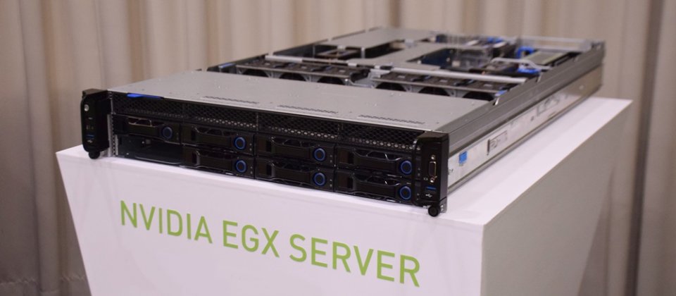 圖為廣達與Nvidia合作推出的EGX伺服器。