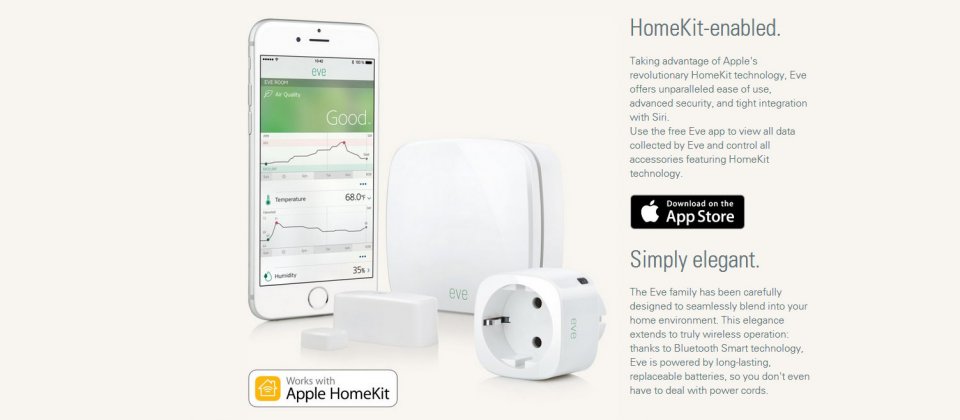 Elgato推出相容於HomeKit的Eve產品家族