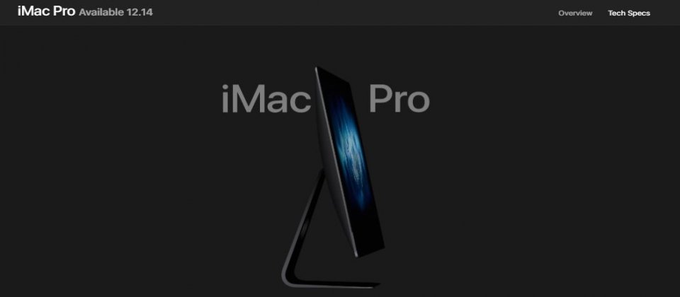 蘋果已在國外的官網上揭露iMac Pro上市日期。