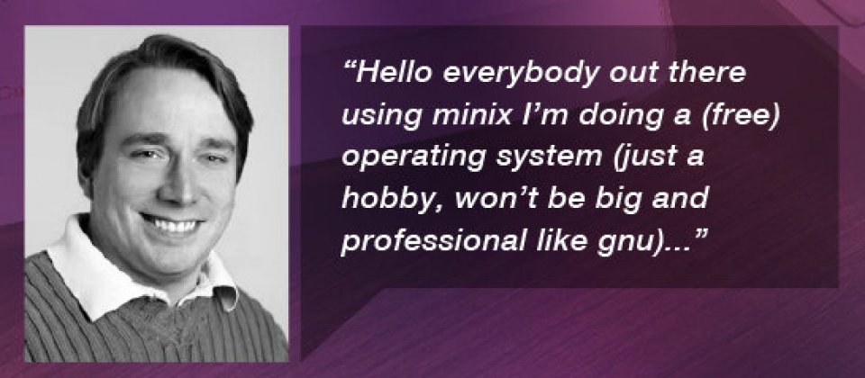 芬蘭籍工程師Linus Torvalds在1991年公開了他所開發的作業系統Linux。