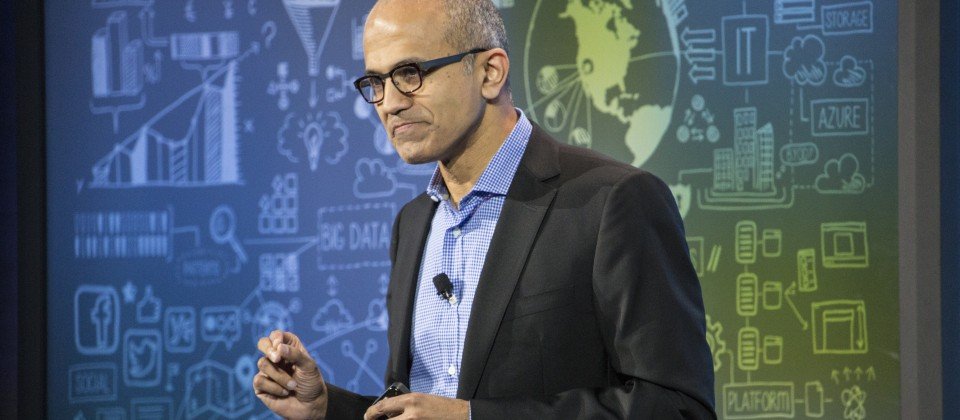 微軟執行長Satya Nadella發表專為物聯網資料分析之用的Azure智慧系統服務。