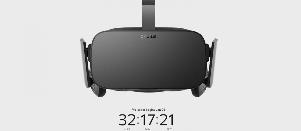 Oculus官網已開始預購的倒數計時。