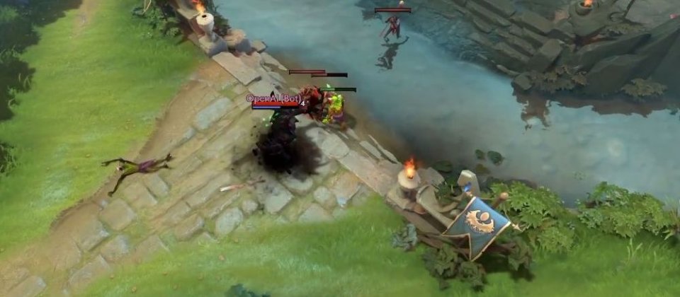 OpenAI在Dota 2中一對一打敗外號Dendi的人類好手。