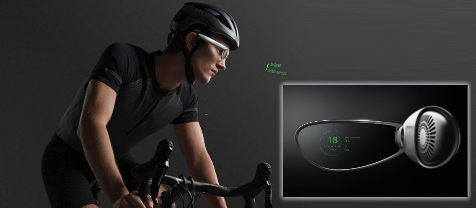 Oppo Air Glass顯示系統是個單鏡片的設計,只要將它依附在鏡框上就能發揮智慧眼鏡的功能,可將2D訊息投射到使用者的視野裡,但不具備拍照或攝影功能。(圖片來源/Oppo)