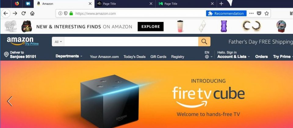 在Firefox網址列的右邊出現Recommendation的功能推薦圖示。