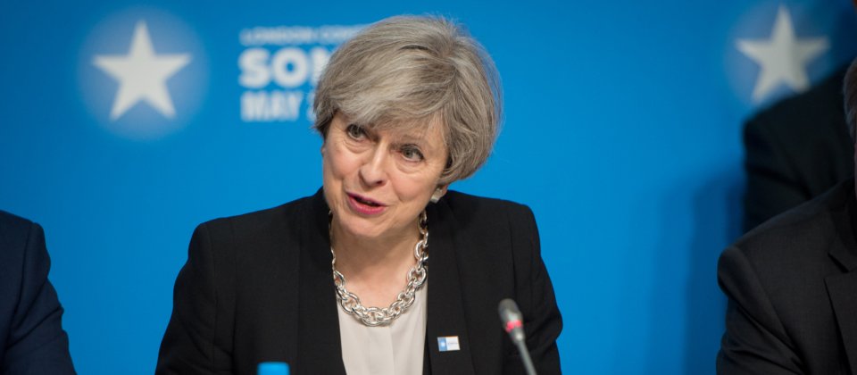 英國首相Theresa May。