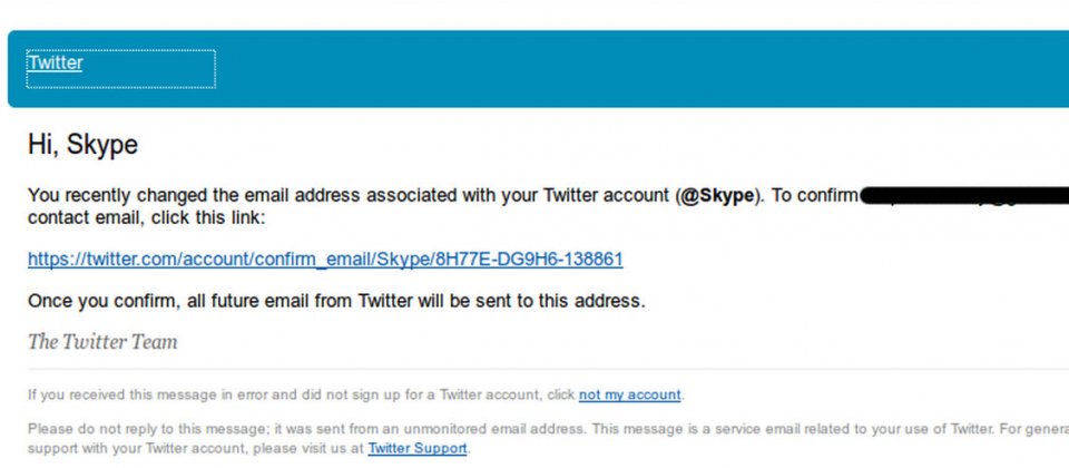 敘利亞電子軍在Twitter上公布駭下Skype 推特的畫面。