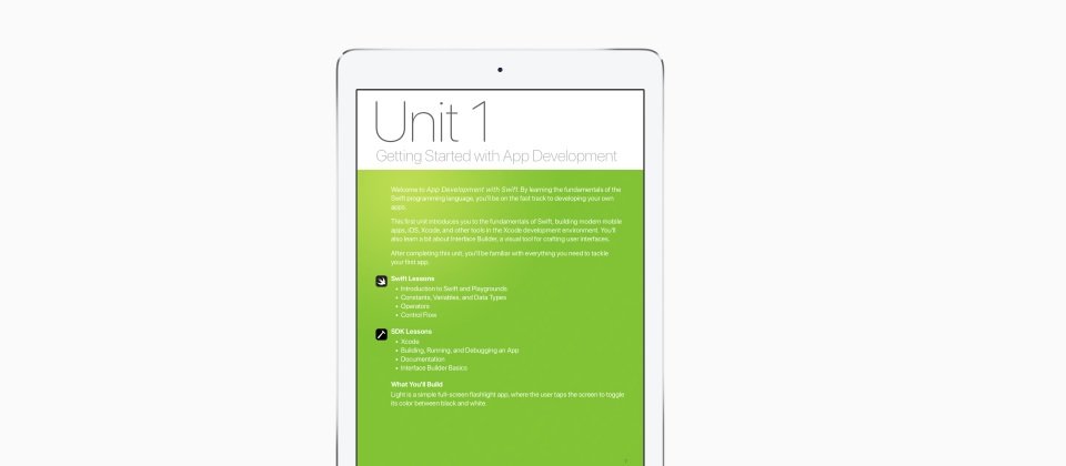使用者可以從iBooks Store下載課程教材。