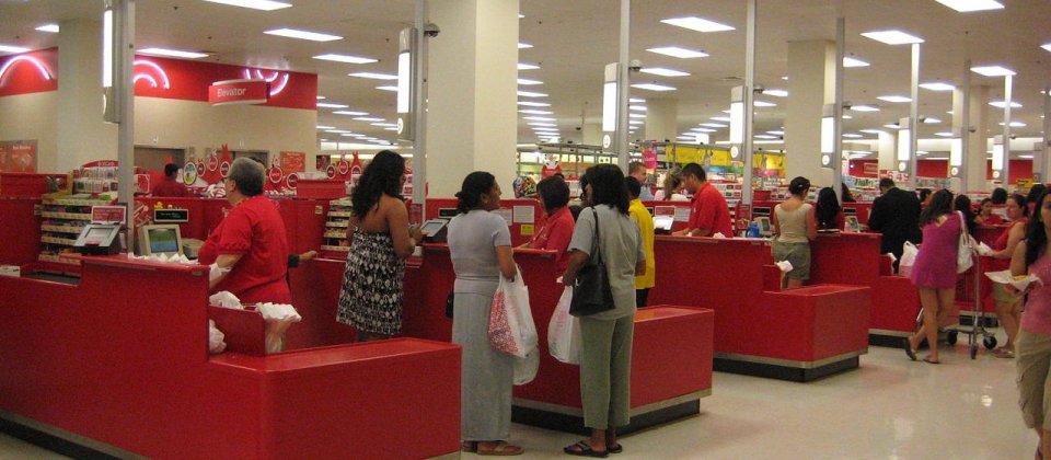 Target 店內收銀臺