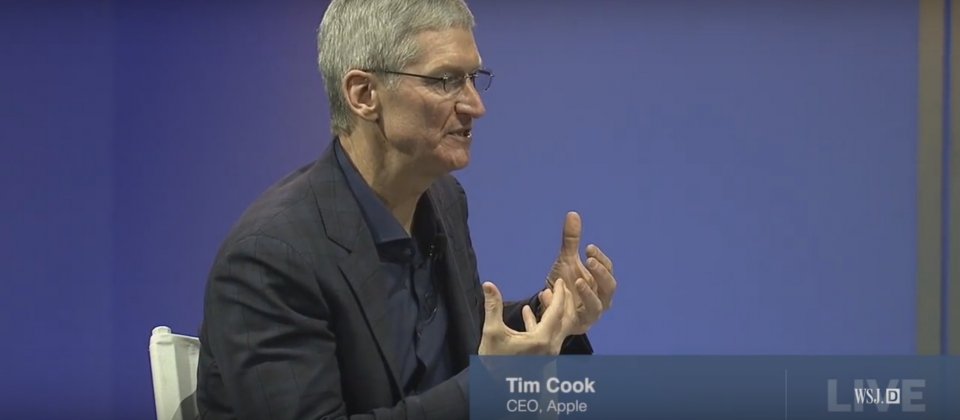 圖為Tim Cook 2014年與會畫面