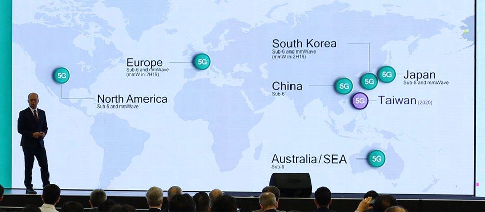 2018年下半年開始,歐洲多國、美國、澳洲、南韓相繼推出5G服務,英國今年跟進推出,而中國、日本則剛完成頻譜分配,臺灣也即將開始頻譜分配的準備工作,各國相繼要在2020年進入5G時代。(攝影/蘇文彬)