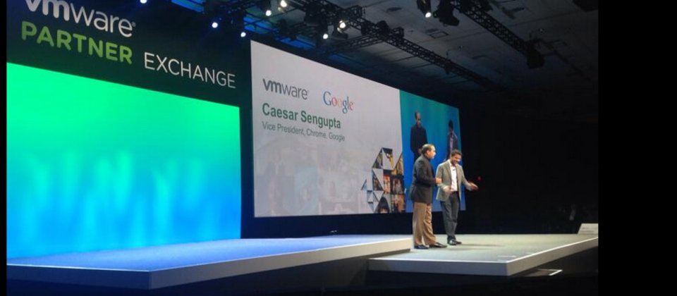 VMware與Google在合作夥伴大會Partner Exchange中發表桌面虛擬化工具DaaS,讓Chromebook也能存取Windows應用軟體。