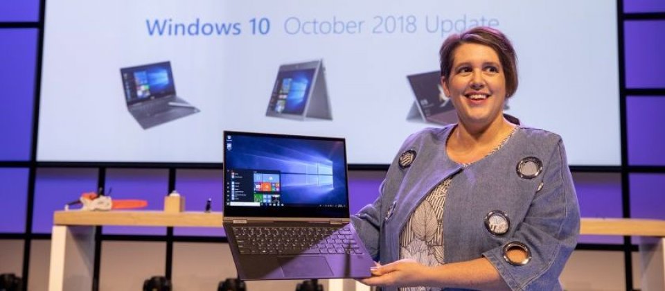 微軟在德國IFA展上介紹Windows 10 October 2018 Update。