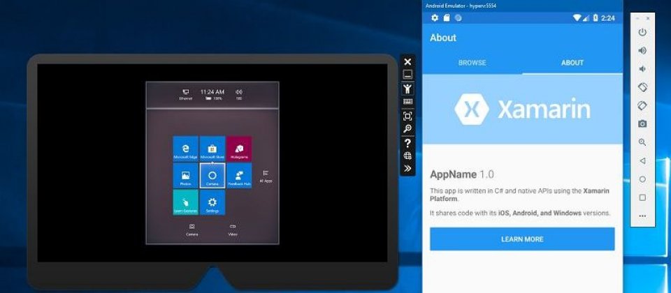 在行動開發上,新版本支援相容於Hyper-V的Google Android模擬器。